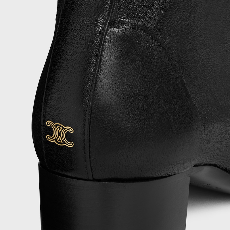 CHERI - ZIPPED BOOT IN Stretch Lambskin - BLACK -  - 1 | CELINE