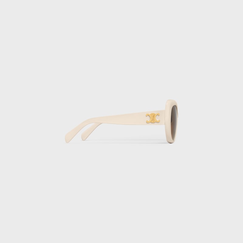 Triomphe 06 Sunglasses in Acetate - IVORY -  - 1 | CELINE