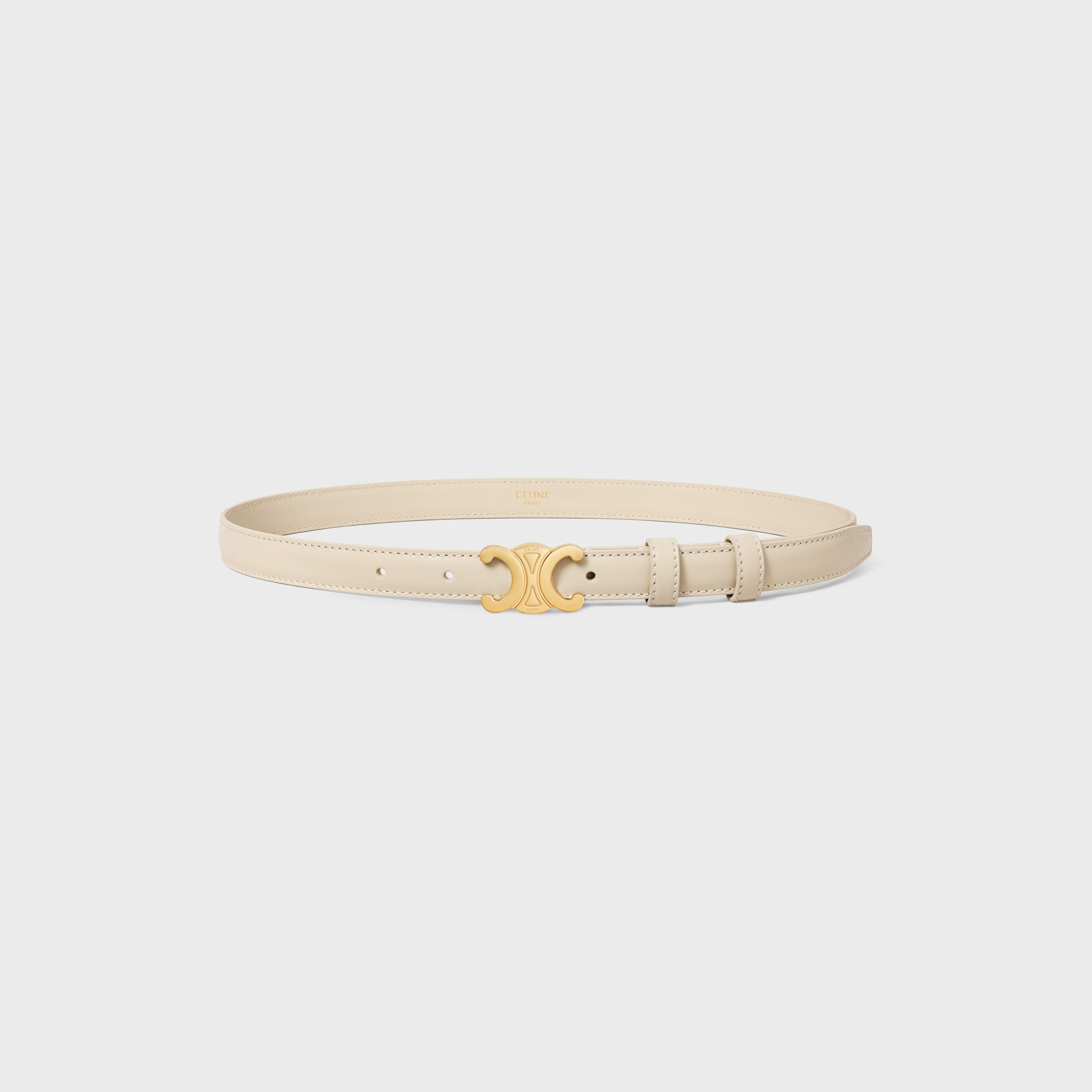 【セリーヌ・CELINE】BELT Women's Triomphe small belt in natural calfskin | CELINE | 24S