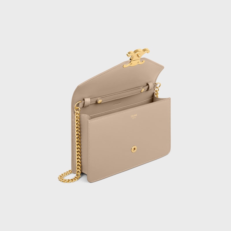 POCHETTE AVEC CHAÎNE MARGO veau brillant - SAFARI - NOUVEAUTÉS - 1 | CELINE