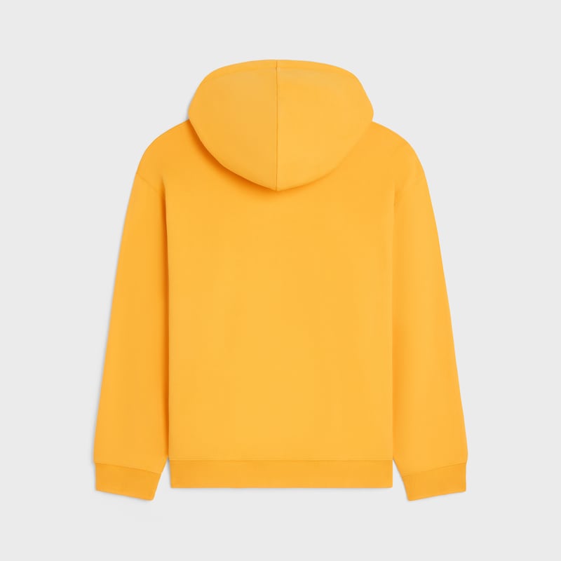 hoodie IN cotton fleece - JAUNE TOURNESOL / RED -  - 1 | CELINE