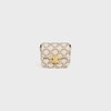 MINI CLAUDE in TEXTILE WITH TRIOMPHE PRINT AND CALFSKIN - WHITE - SMALL GIFTS - 1 | CELINE