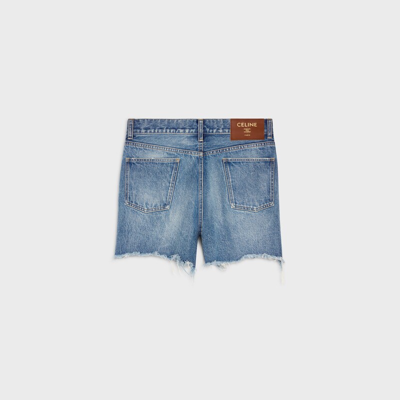 shorts 003 IN cotton denim - VIVIENNE GLASS -  - 1 | CELINE