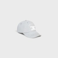triomphe cap IN LIGHT COTTON GABARDINE - FADED GREY -  - 1 | CELINE