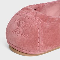 CELINE ADAM LOAFER  IN SUEDE CALFSKIN - 로즈우드 -  - 1 | CELINE
