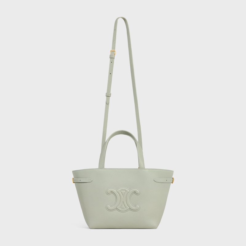 MINI CABAS ANAIS CUIR TRIOMPHE in Grained calfskin - LIGHT CLAY - HOBO AND TOTE BAGS - 1 | CELINE