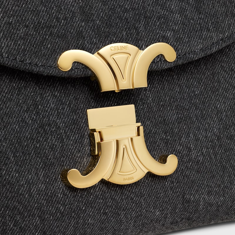 TEEN NINO BAG IN DENIM - DARK GREY - NINO - 1 | CELINE