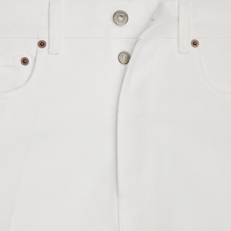 boyfriend jeans 001 IN cotton denim - WHITE HEAVY STONE WASH -  - 1 | CELINE