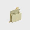 WALLET ON CHAIN MARGO in Shiny calfskin - ALMOND GREEN - MARGO - 4 | CELINE