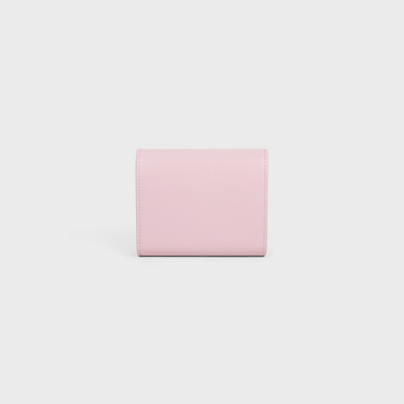 Small Flap Wallet TRIOMPHE IN Shiny calfskin - DIRTY PINK - NEW - 1 | CELINE
