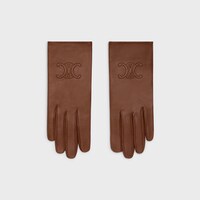 gants triomphe agneau plongé - Marron -  - 1 | CELINE