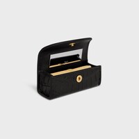 LIPSTICK CASE IN POROSUS CROCODILE - BLACK - LIPSTICKS AND ACCESSORIES - 1 | CELINE
