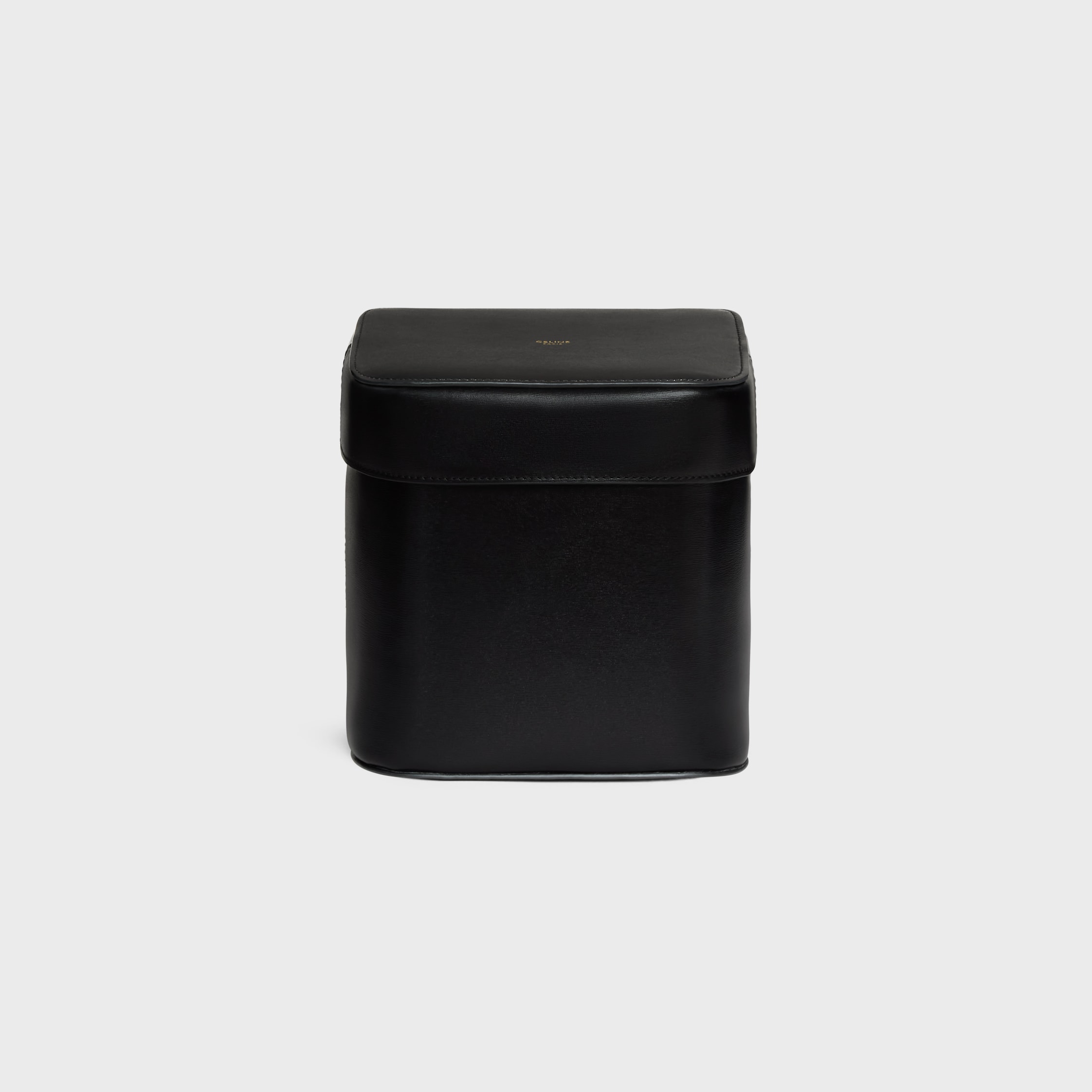 Borsa Box grande in pelle di vitello lucida - NERO | CELINE