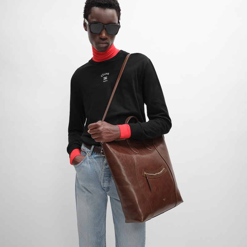 CABAS LUGGAGE竖款手袋 - 栗色 - 手提袋 - 1 | CELINE