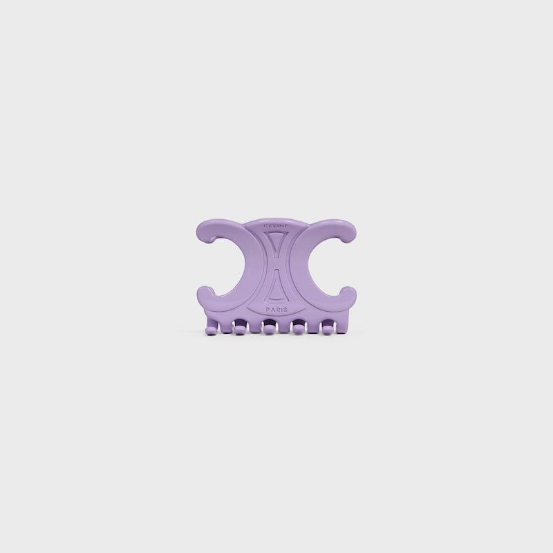 Celine Large Hair Claw in Acetate - LILAC - HAIR ACCESSORIES - 1 | CELINE