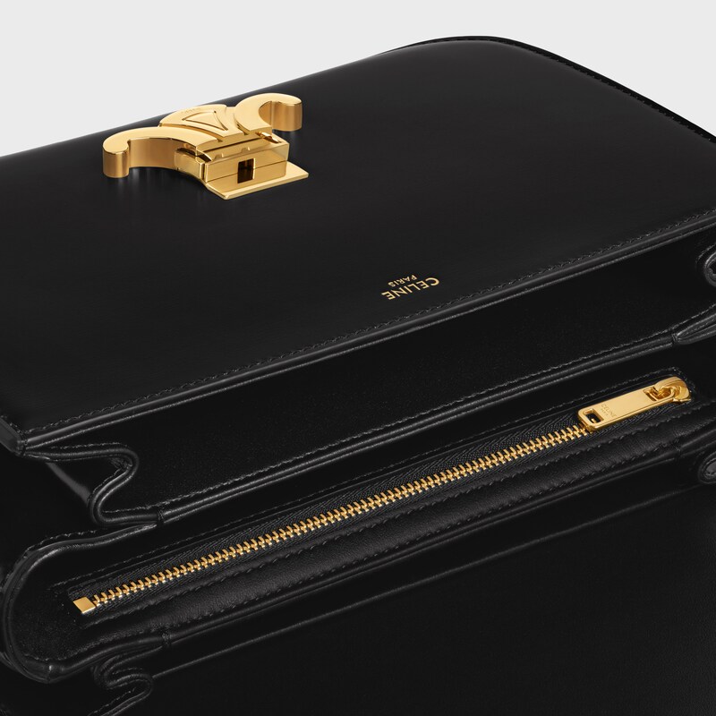 CLASSIQUE TRIOMPHE BAG IN shiny calfskin - BLACK - GIFT FINDER - 1 | CELINE