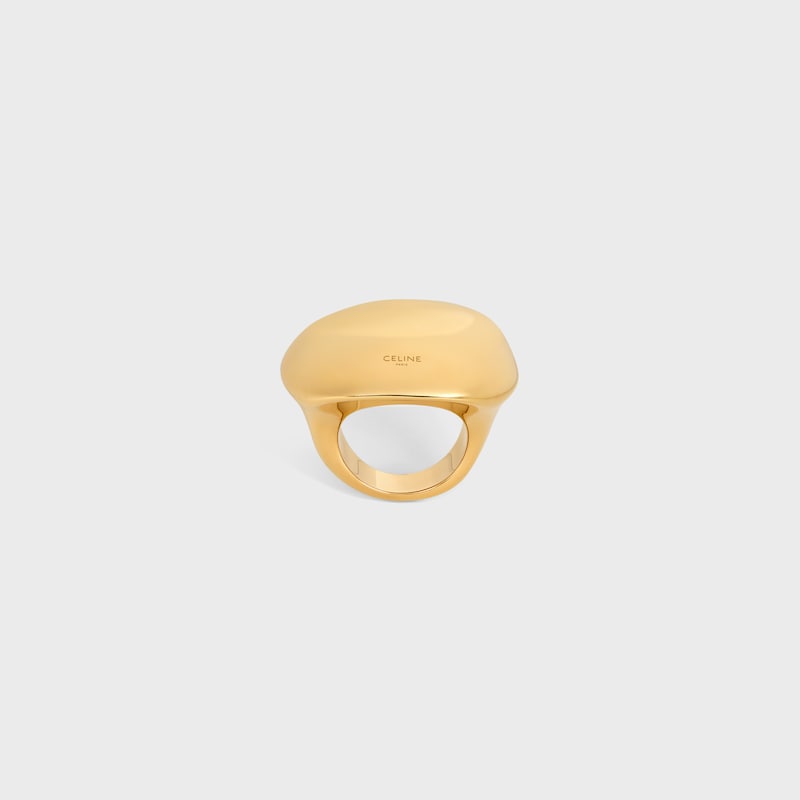 Anillo de esfera Formes Abstraites de latón con acabado dorado - DORADO -  - 1 | CELINE
