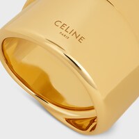 폼 압스트레트 리본 반지 - 골드 피니시 브라스 - 골드 -  - 1 | CELINE