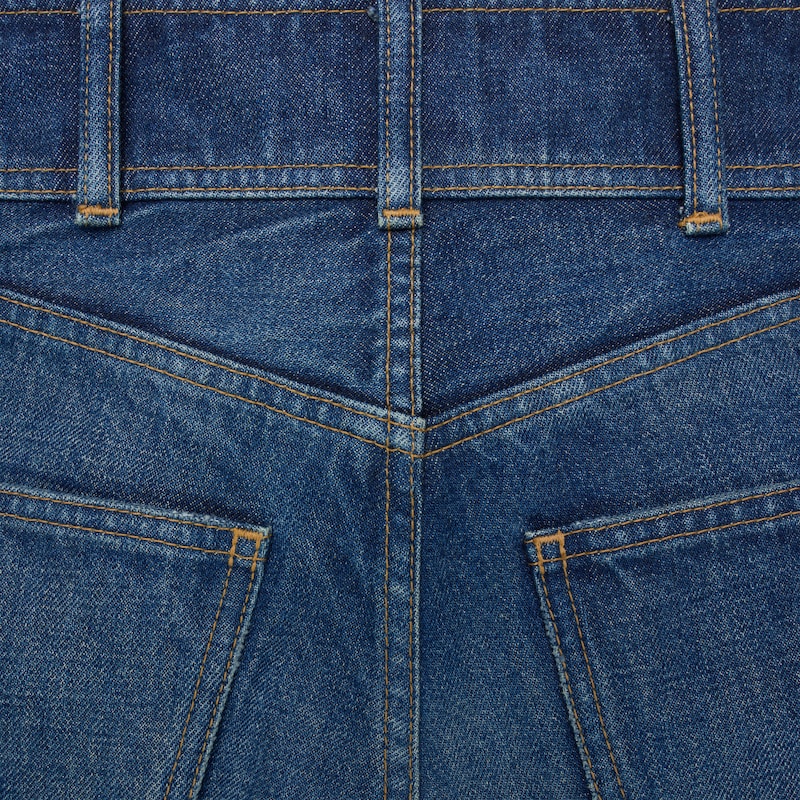 kitty shorts in dark union wash denim - DARK UNION WASH -  - 1 | CELINE