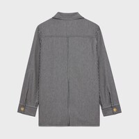 사파리 재킷 - 히커리 스트라이프 코튼 - 로우 워시 -  - 2 | CELINE