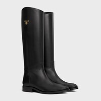 CELINE ANAIS RIDING BOOT IN CALFSKIN - BLACK -  - 2 | CELINE