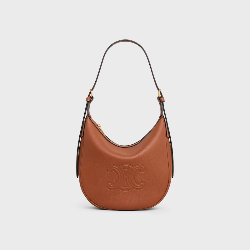 SMALL HELOÏSE BAG IN SUPPLE GRAINED CALFSKIN - TAN - HOBO AND TOTE BAGS - 1 | CELINE