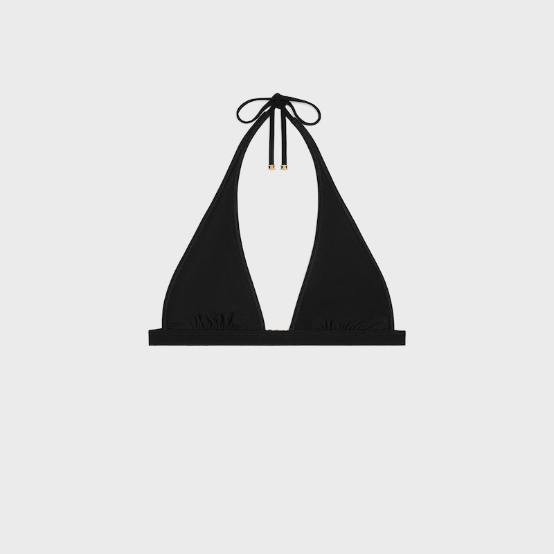 triangle top IN matte jersey - BLACK -  - 1 | CELINE