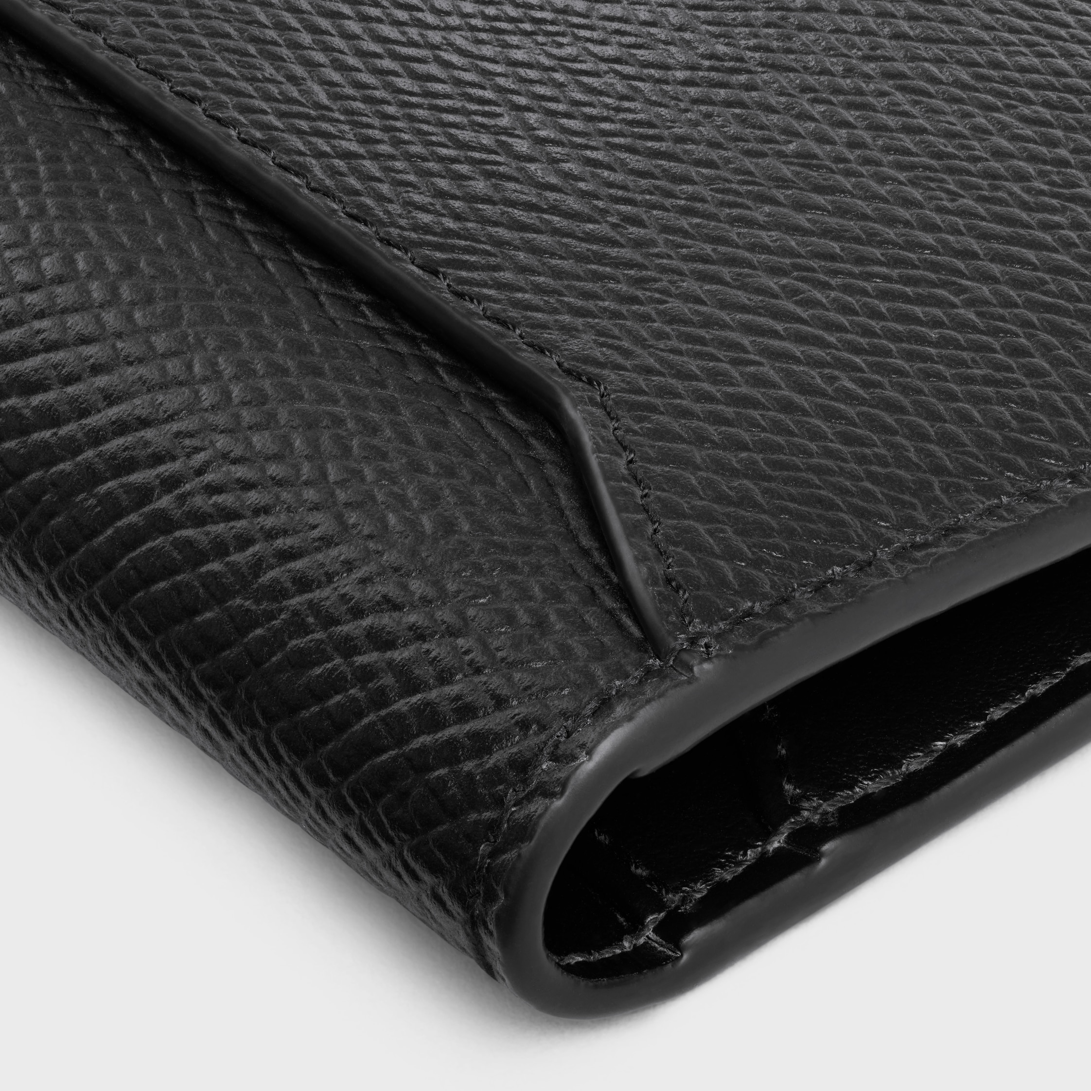 本物保証/CELINE カードホルダー グレインドカーフスキン 大人気 CELINE - 新品未使用 セリーヌ プレーンカードホルダー グレ