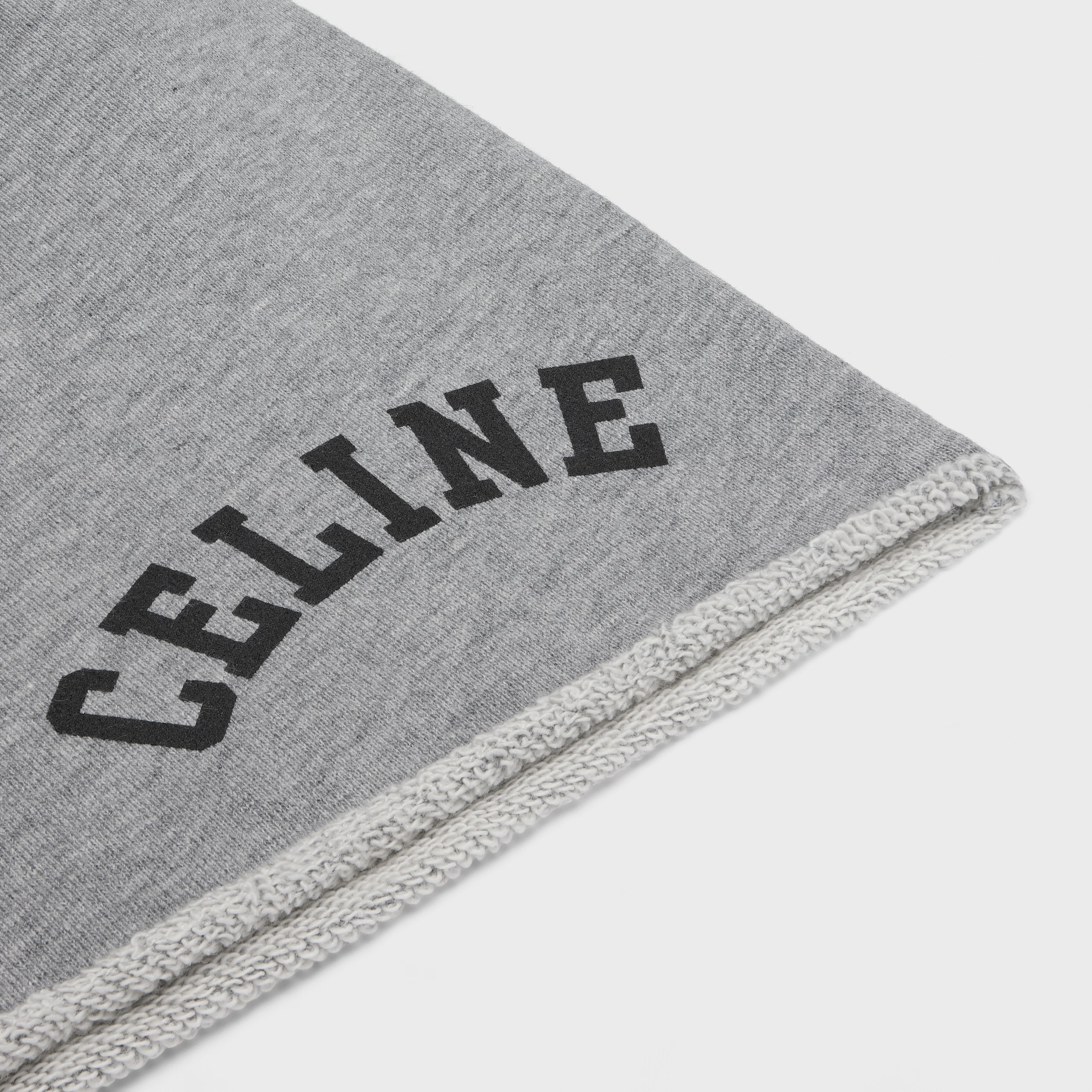 blason tracksuit shorts in cotton fleece - GREY MELANGE