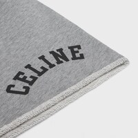 Short tracksuit blason molleton coton - GRIS MELANGE/NOIR -  - 1 | CELINE