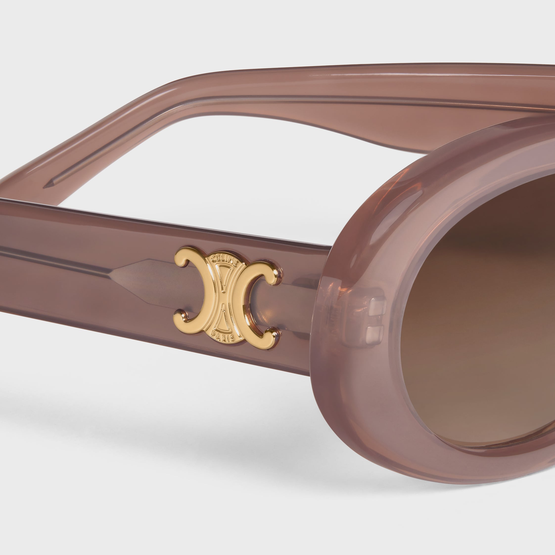 Triomphe 01 sunglasses in Acetate - MILKY HAZELNUT | CELINE