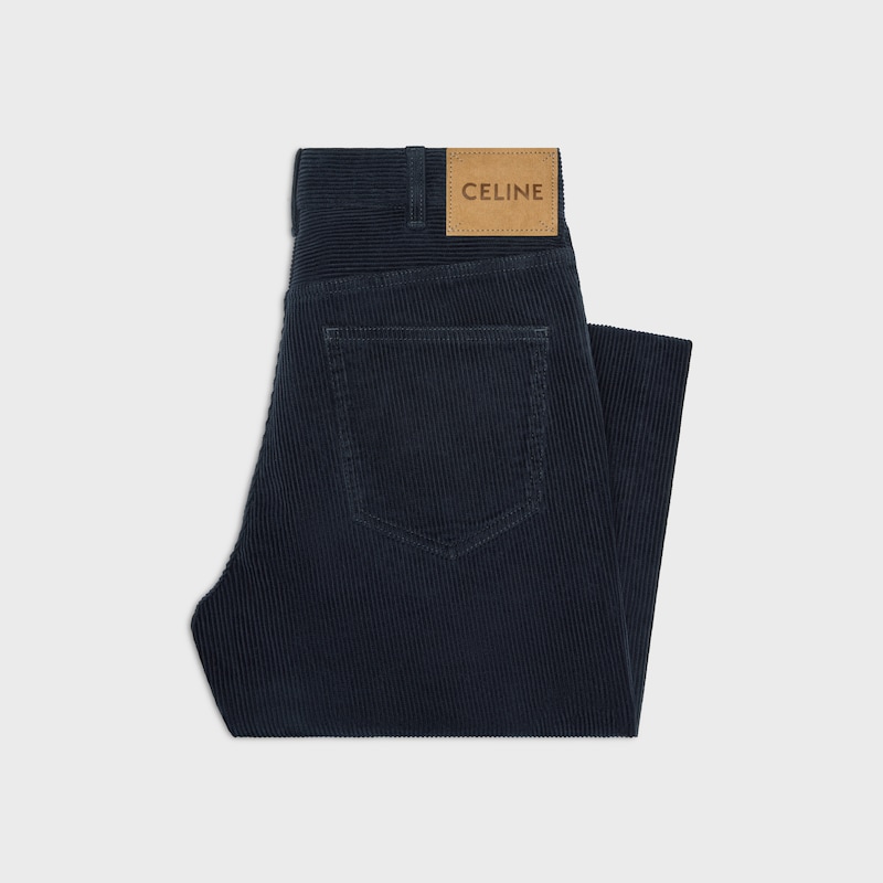 jolene jeans in corduroy - MIDNIGHT LIGHT STONE WASH -  - 1 | CELINE