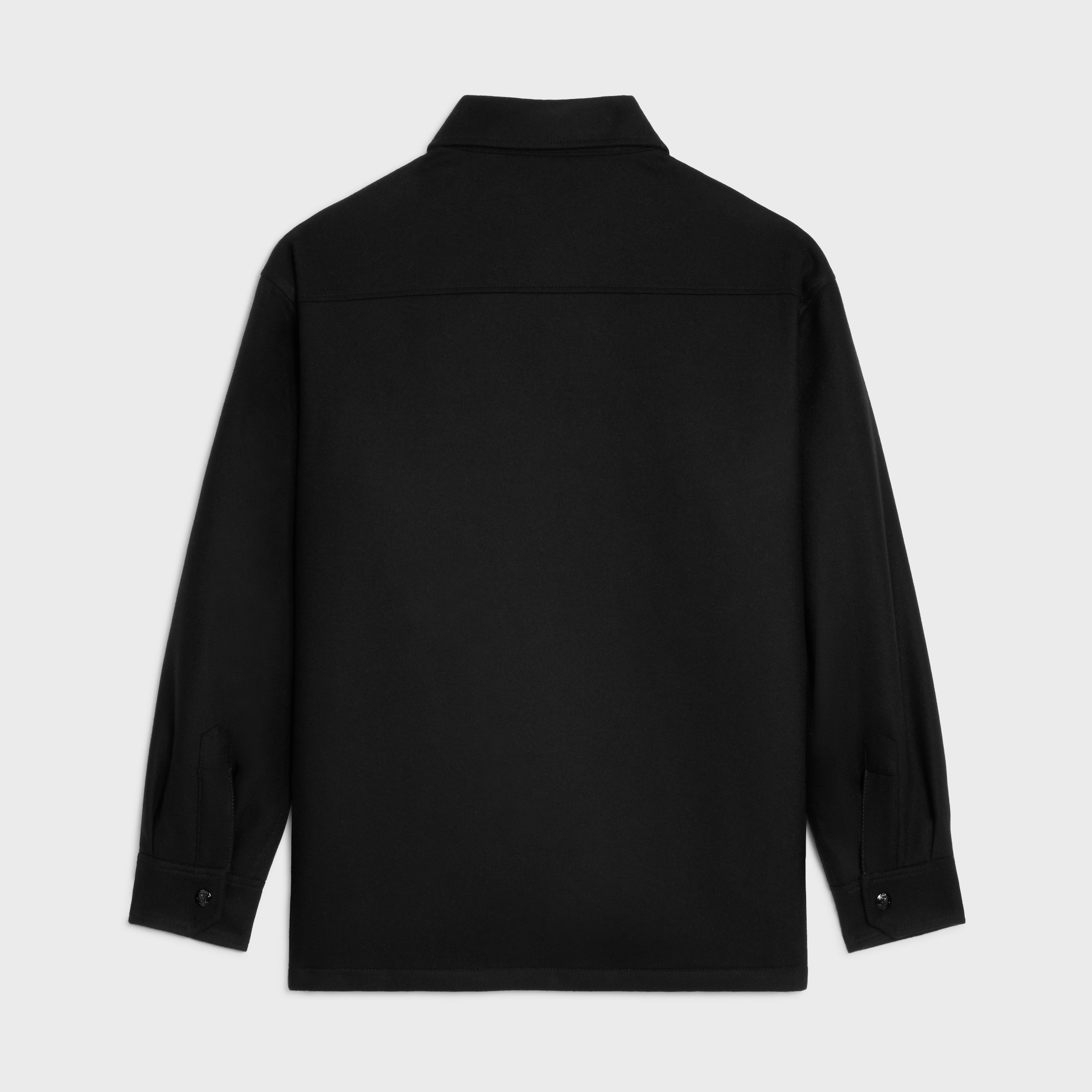 CELINE コットンフランネル フード付きオーバーシャツ CELINE】フード付きオーバーシャツ
