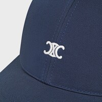 casquette baseball triomphe EN GABARDINE COTON WASHED - INDIGO -  - 1 | CELINE