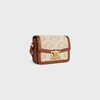 TEEN TRIOMPHE BAG in RAFFIA EFFECT TEXTILE WITH TRIOMPHE EMBROIDERIES - NATURAL / TAN - TRIOMPHE - 2 | CELINE