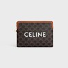 스몰 스트랩 파우치 - CELINE 프린트 트리옹프 캔버스 - 탠 - 트리옹프 캔버스 - 2 | CELINE