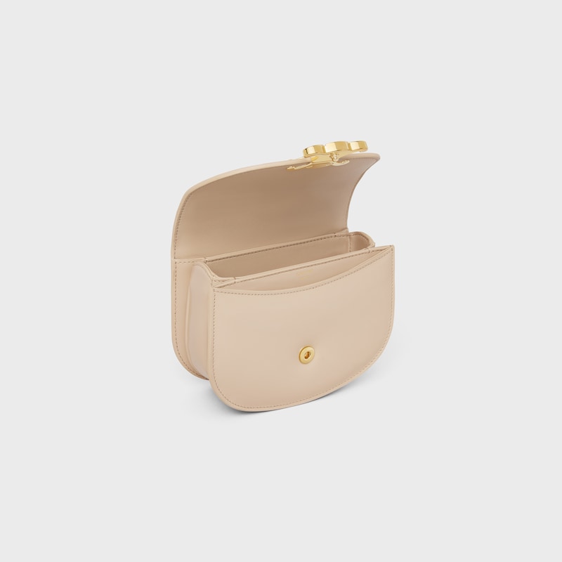 MINI BESACE CLEA in SHINY CALFSKIN - NUDE - MORE LINES - 1 | CELINE