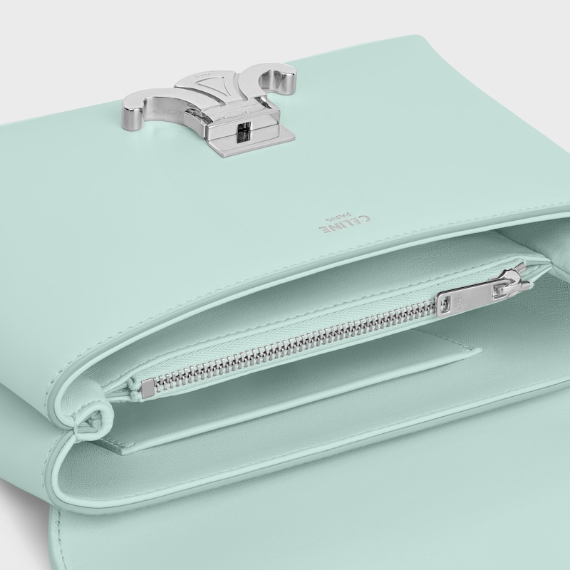 TEEN NINO BAG IN SMOOTH SATINATED CALFSKIN - LIGHT ACQUA - NINO - 1 | CELINE