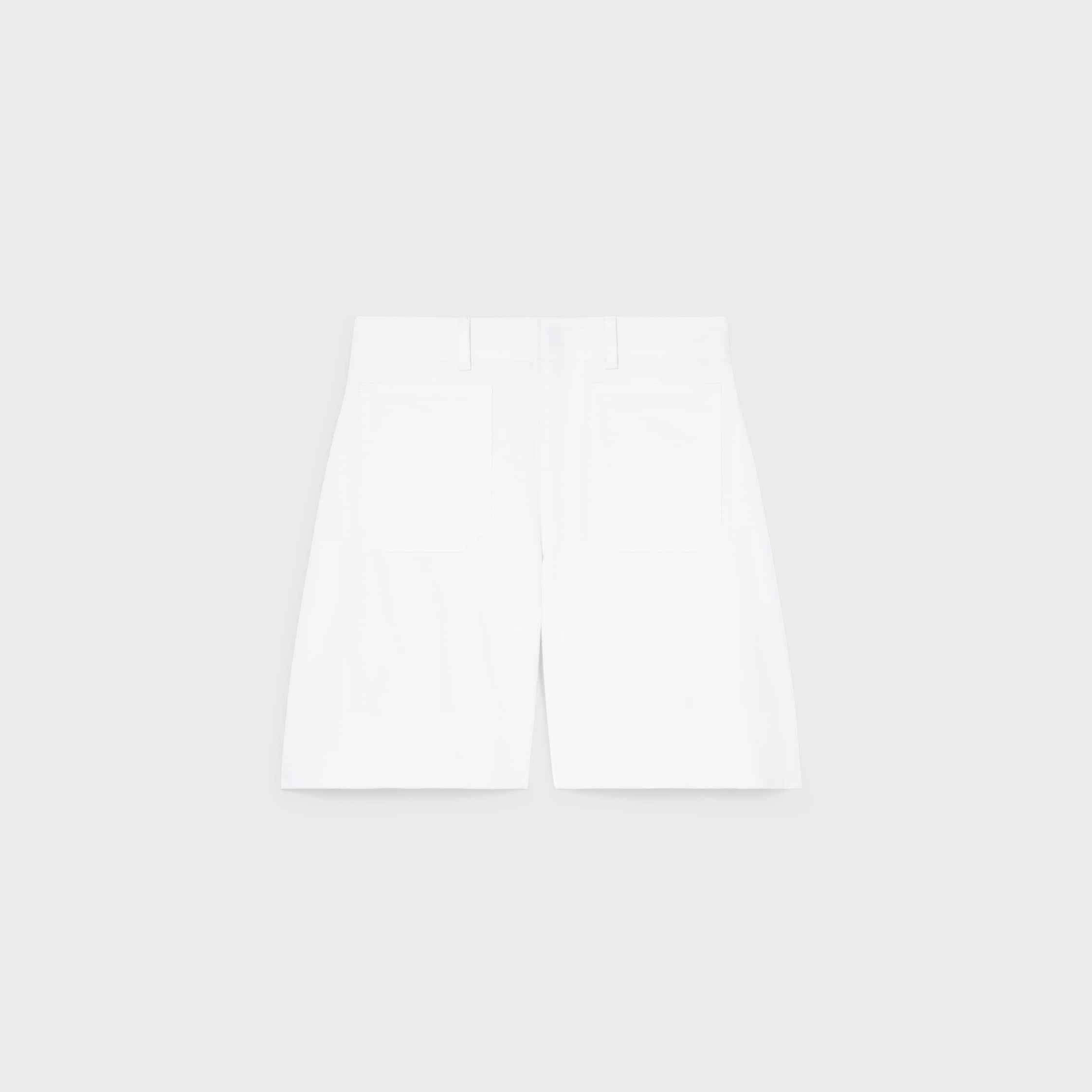 shorts 004 em índigo algodão DENIM - RINSED WHITE | CELINE