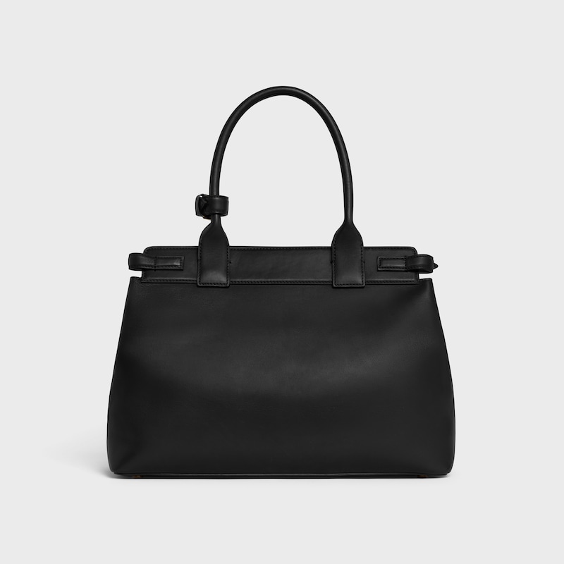CELINE CONTI BAG in natural calfskin - BLACK - MORE LINES - 1 | CELINE