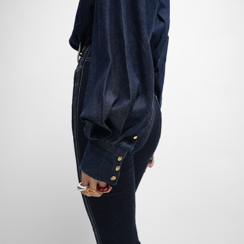 shirt in denim - DARK RINSED -  - 1 | CELINE