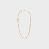 Celine Sentimental Straight Bracelet in Yellow Gold and Diamond - Yellow Gold and White -  - 1 | CELINE