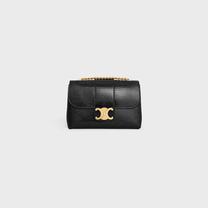 MINI CELINE VICTOIRE in lizard - BLACK - MORE LINES - 1 | CELINE