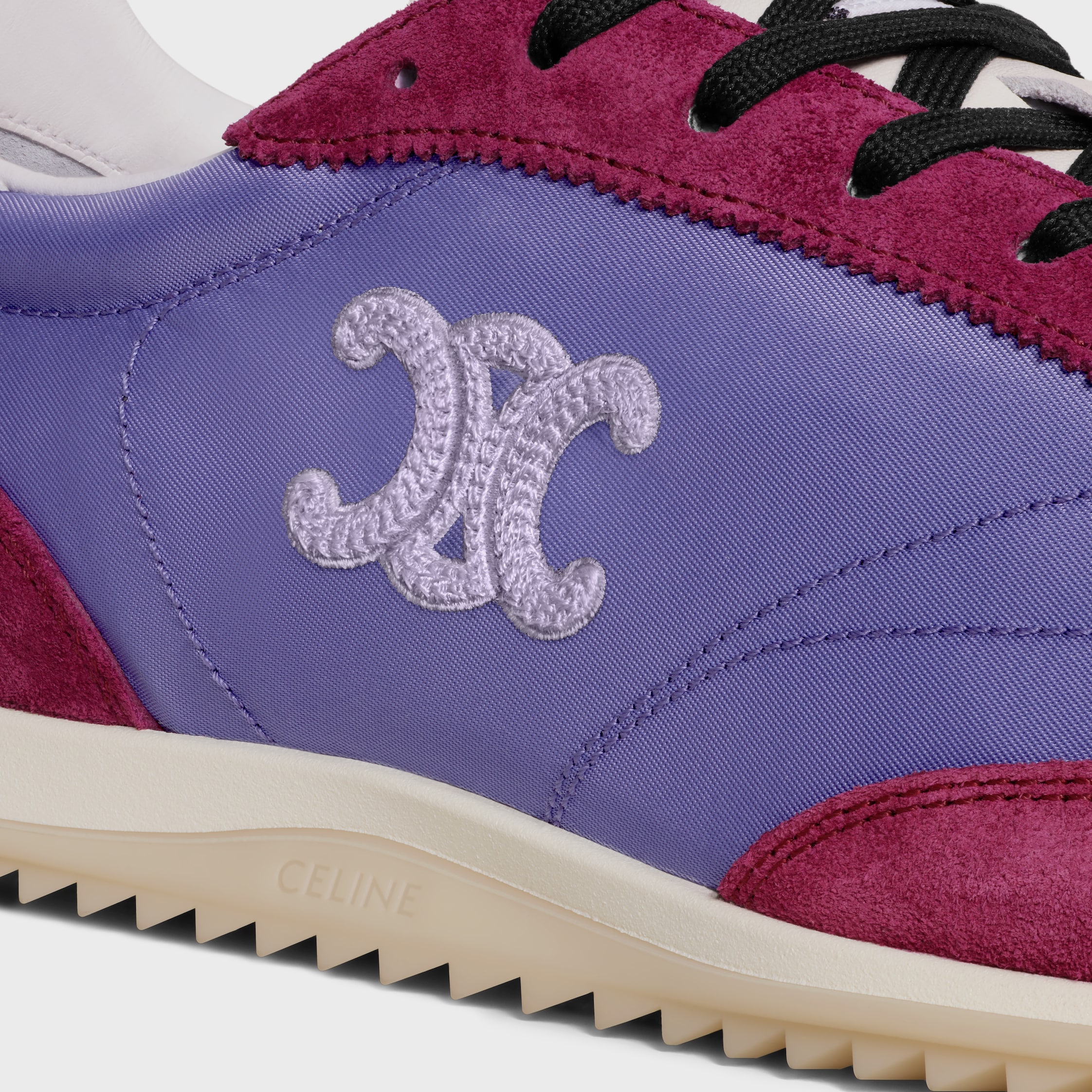 CELINE レーサー ロートップスニーカー / ナイロン、スエード