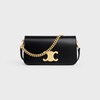 POCHETTE VERSATILE IN PELLE DI VITELLO LUCIDA - NERO - PORTAFOGLI CON CATENA - 1 | CELINE