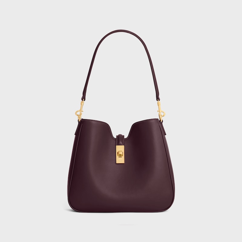 SMALL CAMILLE 16 SOFT BAG IN SMOOTH CALFSKIN - DEEP BURGUNDY - TOP-HANDLE BAGS - 1 | CELINE