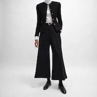 docks trousers IN wool gabardine - BLACK -  - 2 | CELINE