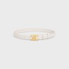 Medium 25MM Triomphe Belt in Taurillon Leather - RICE -  - 3 | CELINE