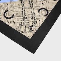 square IN silk twill - BLACK / BEIGE -  - 2 | CELINE