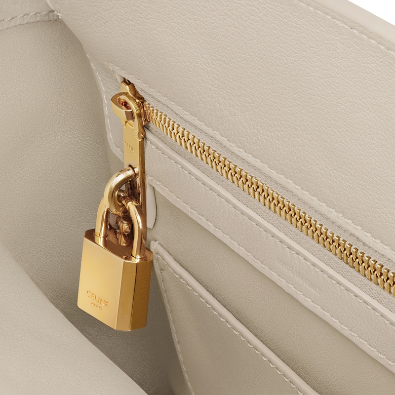 TEEN CELINE CONTI柔軟粒面牛皮革手袋 - 淺石灰色 - CONTI - 1 | CELINE